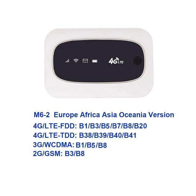 TJ-M6-2 TIANJIE Универсальный 4G Wifi роутер беспроводной мини мобильный Wifi портативный карманный хот-спот автомобильный 3g 4G разблокированный модем со слотом для sim-карты - Цвет: TJ-M6-2