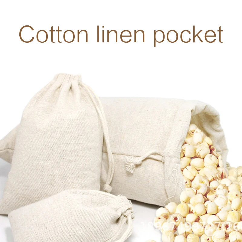 

SOLEDI Organizer Fruit Bag Drawstring Portable Housewear Storage Household Environment-Friendly Travel Linen Clothes