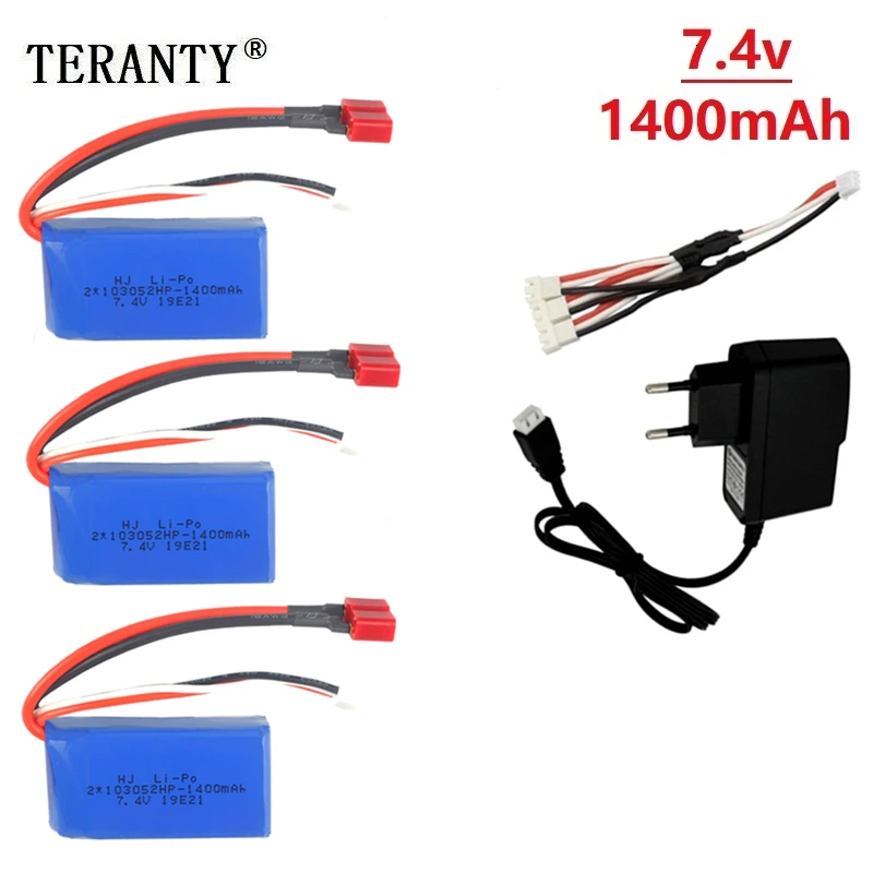 7 4 V 1400 мАч RC автомобиль Перезаряжаемые Батарея для Wltoys A949 A959 B A969 A979 K929 автомобили
