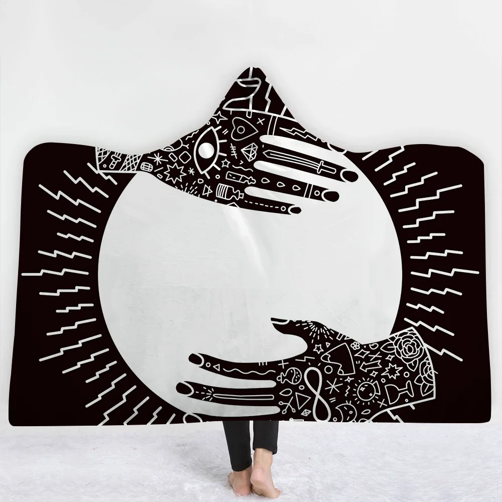 

Explosive Hooded Blanket Magic Hat Blanket jia ju tan Blanket Thick Blanket Religious Style Series