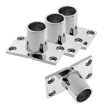 

4pcs Boat Hand Rail Set 1inch Corrosion resistance Rectangular Replacement Parts