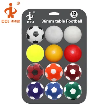 

DDJ 12Pcs Soccer Game Replacement Balls Mini Footballs Foosball Accessories 36mm Universal Size Safety ABS