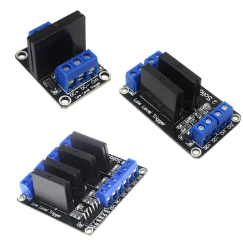

DC 5V 1 / 2 / 4 Channel Solid State Relay Low Level Signal Trigger Module for arduino Diy Kit