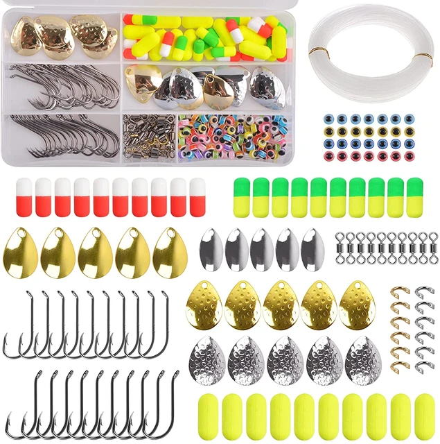 231pcs Fishing Lures Spinner Walleye Rig Making Kit for Walleye Spinner Fishing  Rigs Crawler Harness - AliExpress