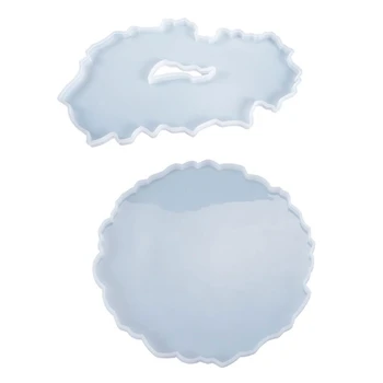 

Crystal Epoxy Resin Mold Fruit Plate Tray Casting Silicone Mould DIY Crafts Jewelry Making Tools