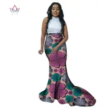 Африканская Дашики ткань летняя юбка s для женщин плюс Размер 6xl африканская одежда Базен длинная Русалка летняя юбка WY1764