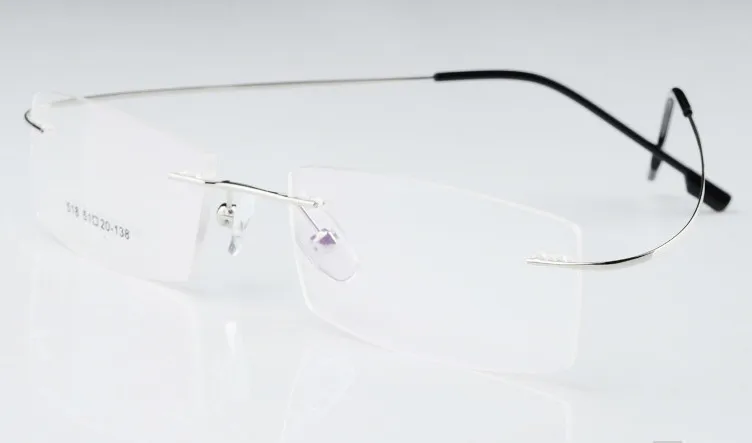 Очки ультралегкие мужские очки из титанового сплава без оправы для близоруких женщин очки для близоруких рецептурных очков-0,50 до-6,00