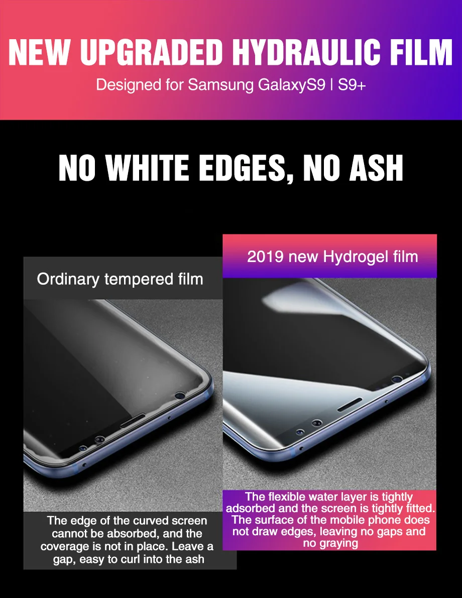 300D Гидрогелевая пленка для защиты экрана для samsung Galaxy S8 S9 Plus S6 S7 edge, мягкая пленка для Note 8 9 S10 S10e(не стекло