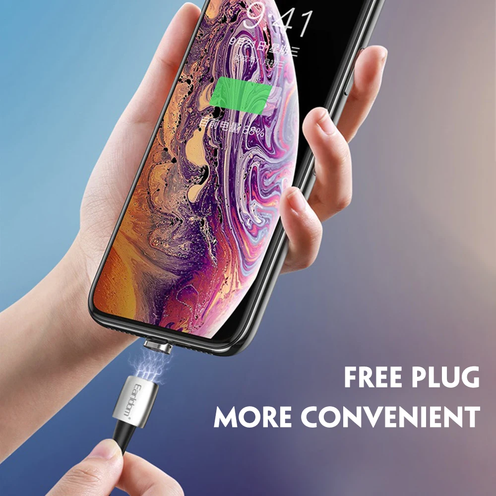 FDBRO 1 м Магнитный Micro USB кабель для iPhone samsung Быстрая зарядка данных провод шнур магнит Зарядное устройство usb type C кабель для мобильного телефона