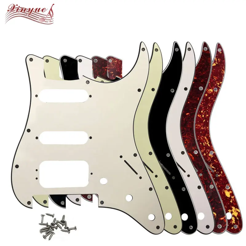 

Pleroo Guitar Parts - For US 11 Screw Holes With Floyd RoseTremolo Brige St Hss strat Guitar pickguard Multiple colors available