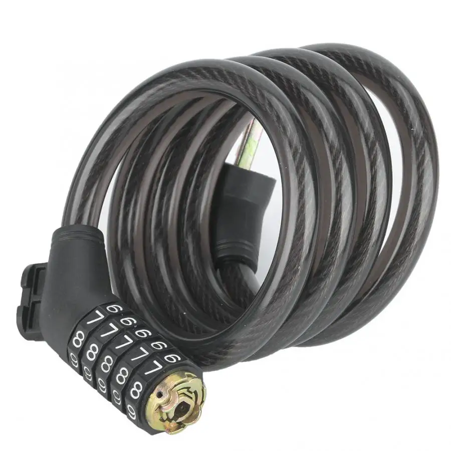 Flexible Combination Cable Lock  Security Anti Theft Secure Coil Safe convenient
