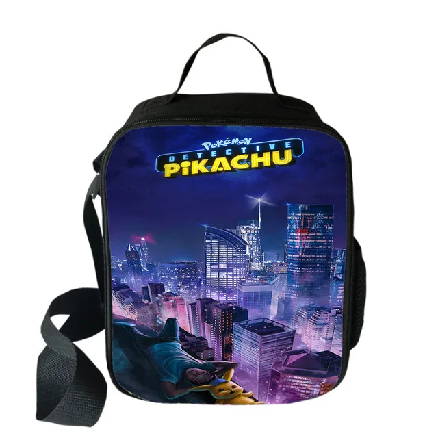 Лидер продаж, Изолированные сумки для обедов, Детские Термо-Ланчбокс с 3D принтом Пикачу, сумки для обедов для мальчиков и девочек, детский пищевой контейнер - Color: photo color