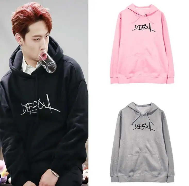 Kpop Got7 Jb никнейм Defsoul уникальные буквы печати Kpop толстовки для мужчин женщин мода унисекс пуловер флис/тонкая Толстовка