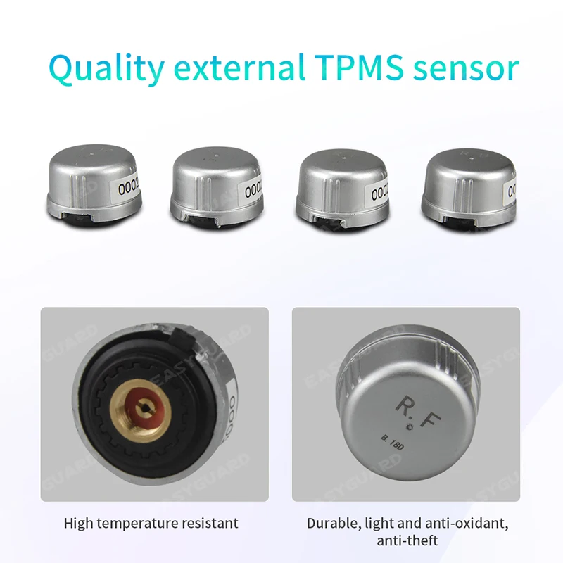 EASYGUARD автомобильный TPMS с солнечной панелью дисплей 0-3.5bar/0-50PSI PSI или бар DC12V(внешний датчик T168W