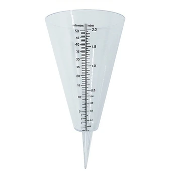 

Professional Conical Rain Gauge Plastic Clear Outdoor Home For Garden Rainy Day Water Level Measurement Garden Diy Craft Tool