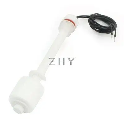 

13.8" Vertical Mount Liquid Water Level Sensor White Plastic Float Switch