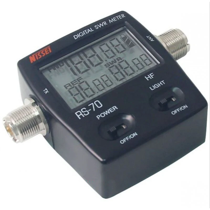 NISSEI RS-70 цифровой КСВ/Измеритель Мощности HF 1,6-60 МГц SO239 разъем для двустороннего радио КСВ тестер мощности