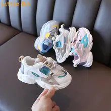 Sapatos esportivos para meninas 2021, calçado respirável de malha única