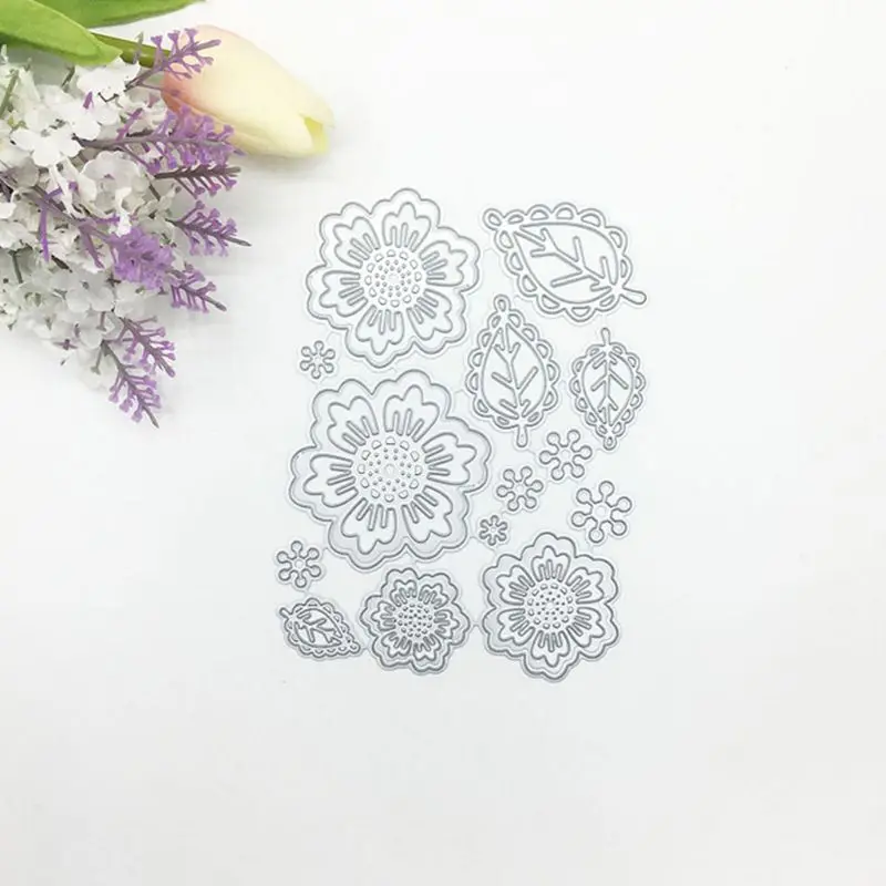 

2020 New Leaves Flower Metal Cutting Dies Stencil DIY Scrapbooking Album Stamp Paper Card Embossing Craft Decor