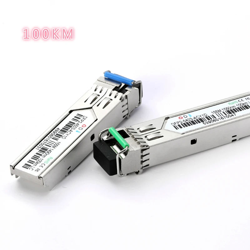 LC SFP Fiber optic module 1.25G LC 20/40/60/80/100KM 1310/1490/1550nm Single Fiber SFP Optical Module Transceiver FOR ONU OLT