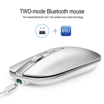 

Optical Mouse 1600 DPI 4 Buttons Dual Mode Mice M50 2.4GHz Bluetooth Wireless Set Household Computer Accessories