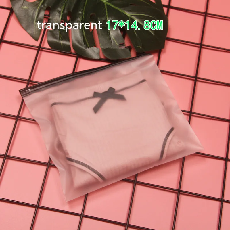 100pcs High quality EVA underwear packaging bags sock towel zip lock plastic bags shirt swimsuit transparent travel storage bags