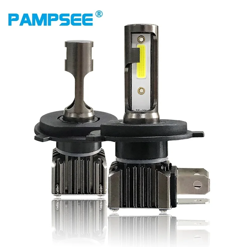 PAMPSEE 2PCS H4 LED 12000LM/Pair Mini Car Headlight Bulbs H8 H7 H1 H9 H11 Headlamps Kit 9005 HB3 9006 HB4 Auto Lamps M2 | Автомобили и