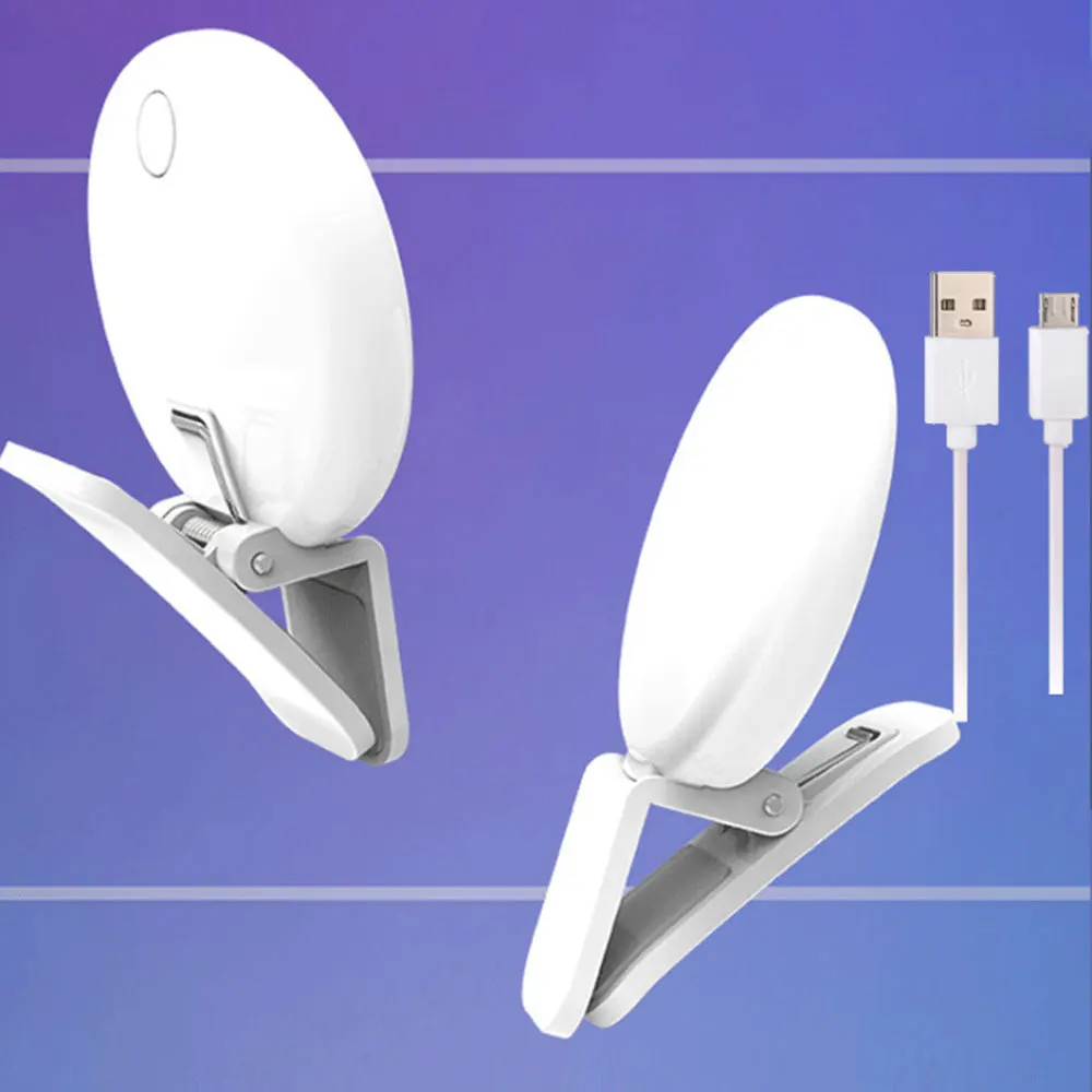 

Portable Selfie Flash LED Clip-on Mobile Phone Selfie Light for Night Makeup Enhancing Fill Light USB Charging Self-timer Lamp