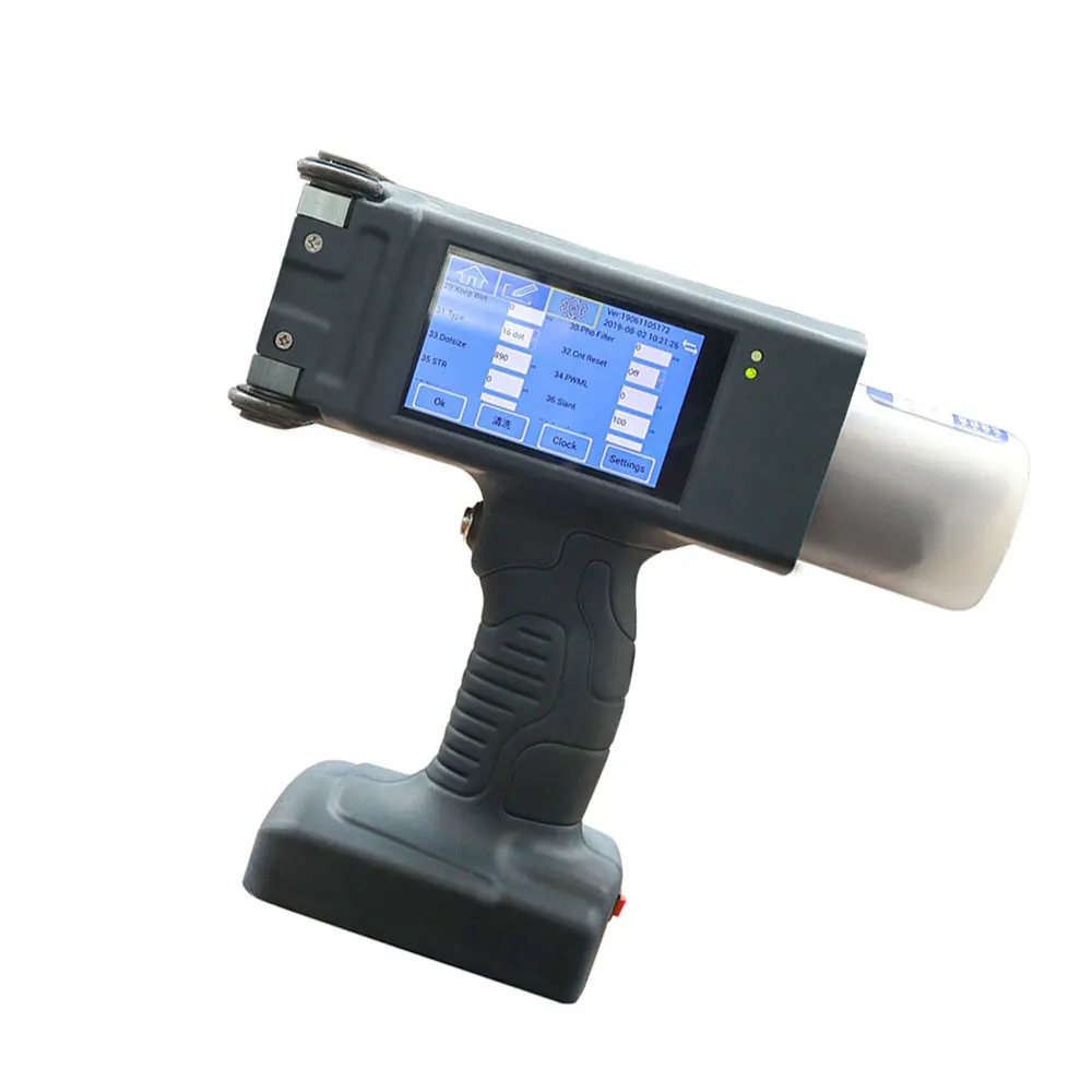 16 Dots Printing 60mm Height Hand Held direct to wall large format eco solvent inkjet printer For Wood Cable Foil