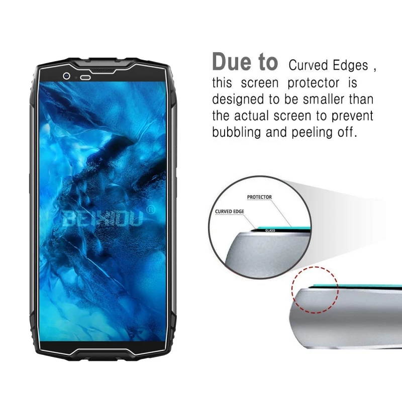 2 шт Полное закаленное стекло для Blackview BV6800 Pro защита экрана закаленное стекло для Blackview BV6800 профессиональная защитная пленка