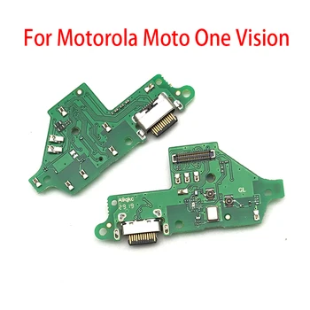 

50pcs/lot USB Charge Port Jack Dock Connector Charging Board Flex Cable For Motorola Moto One Vision / One Action