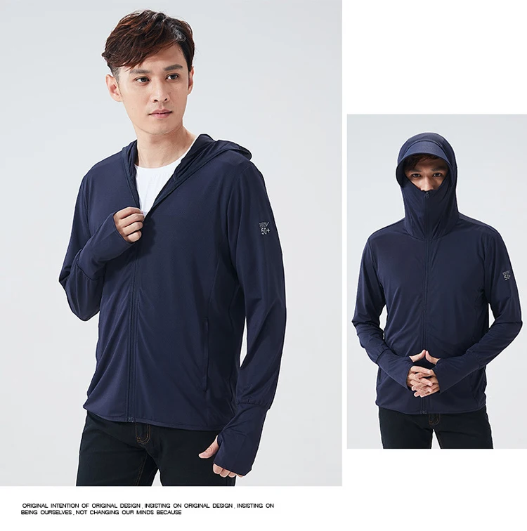 TRVLWEGO Felpa con cappuccio a maniche lunghe estiva da donna Protezione solare UV Abbigliamento ad asciugatura rapida Giacca con cappuccio da uomo Felpa da spiaggia sottile_voghion.com