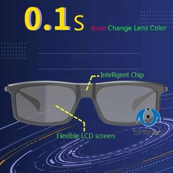 

High Quality Sunglasses Unique Cool Design Fashion Smart Sport Sunglasses Upgrade Intelligent Color Change Protective Spectacles
