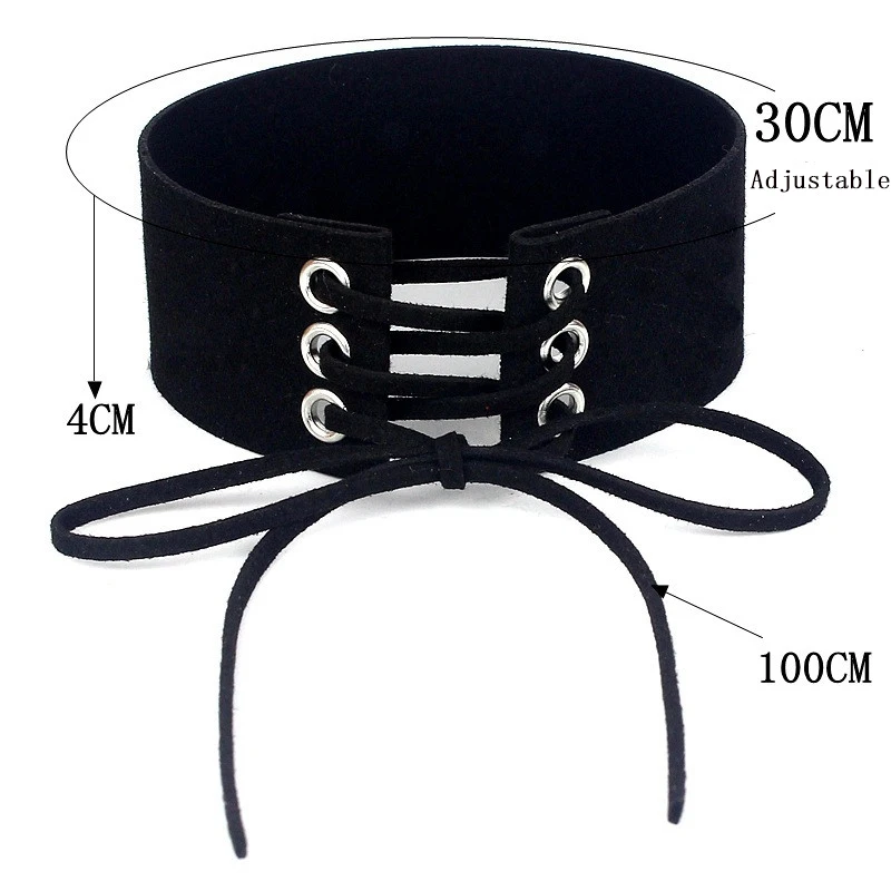 Harajuku бархатное кожаное ожерелье для женщин воротник панковое ожерелье цепочка модные ювелирные изделия подарки персонализированные чокер аксессуары