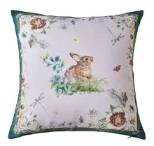 

Classical Digital printing Decorative Pillows Cotton and Linen Pillowcase Rabbit Bird Cushion Cover Throw Pillow for Sofa Bed