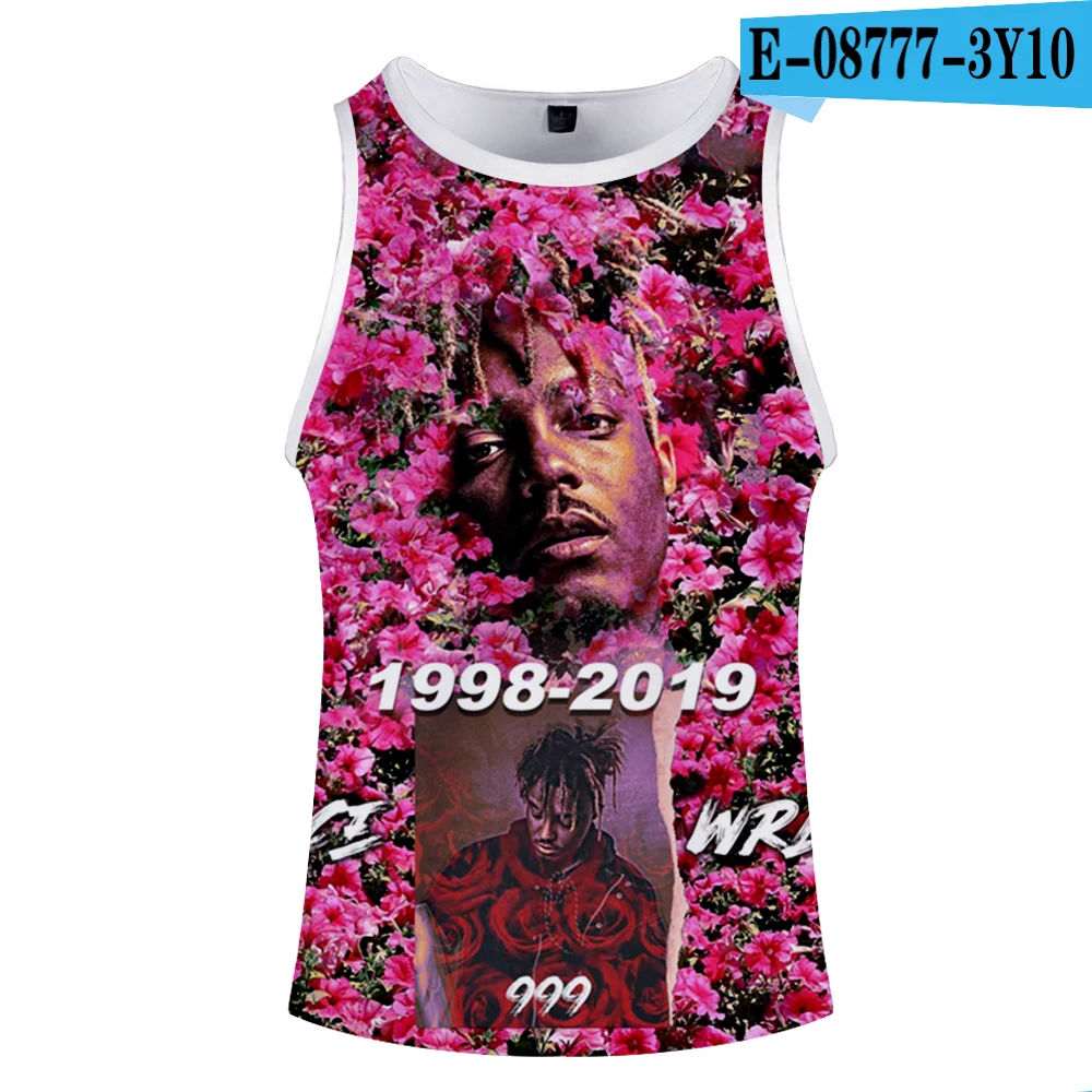 ONE Juicewrld, майка, мужская, большого размера, для спортзала, топы, Harajuku, 3D принт, Juce Wrld, змея, жилет с черепами, хип-хоп, без рукавов, одежда для мужчин - Цвет: ONE