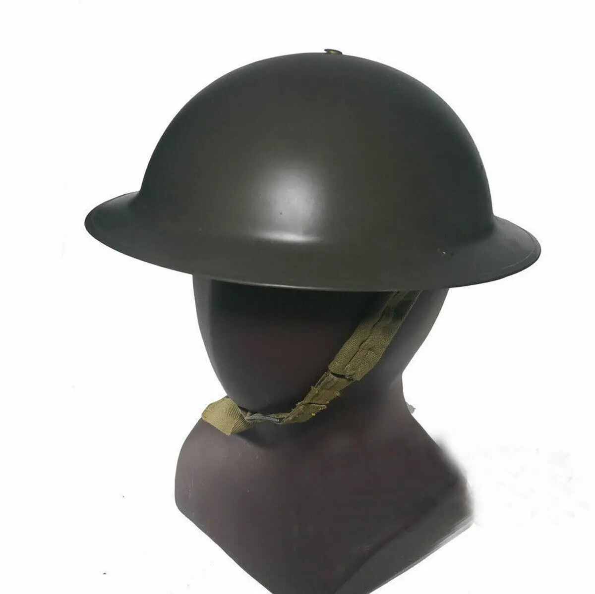 WWII UK British Army BRODIE STEEL HELMET with Liner Brodie Doughboy Helmet MILITARY COLLECTION WAR REENACTMENTS
