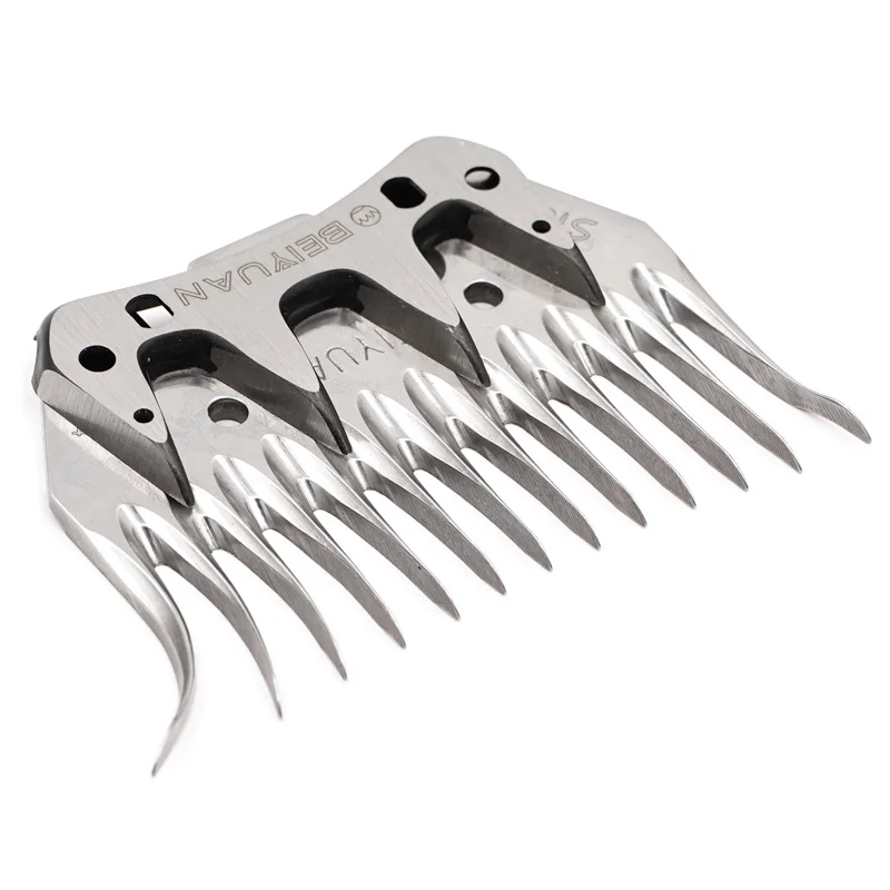 Sheepshearing Durable 9 Tooth/13 Tooth Sheep Goats Shearing Clipper Curved Tooth Blade Sheep Clipper Shear Scissor Cutting Blade 5
