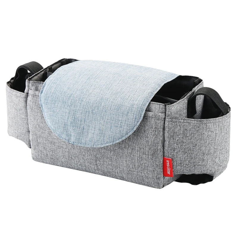 Insular многокарманная сумка-Органайзер для детской коляски, водонепроницаемая сумка для детских вещей, подвешивающая сумка для подгузников, подстаканник, коляска, багги, тележка, бот