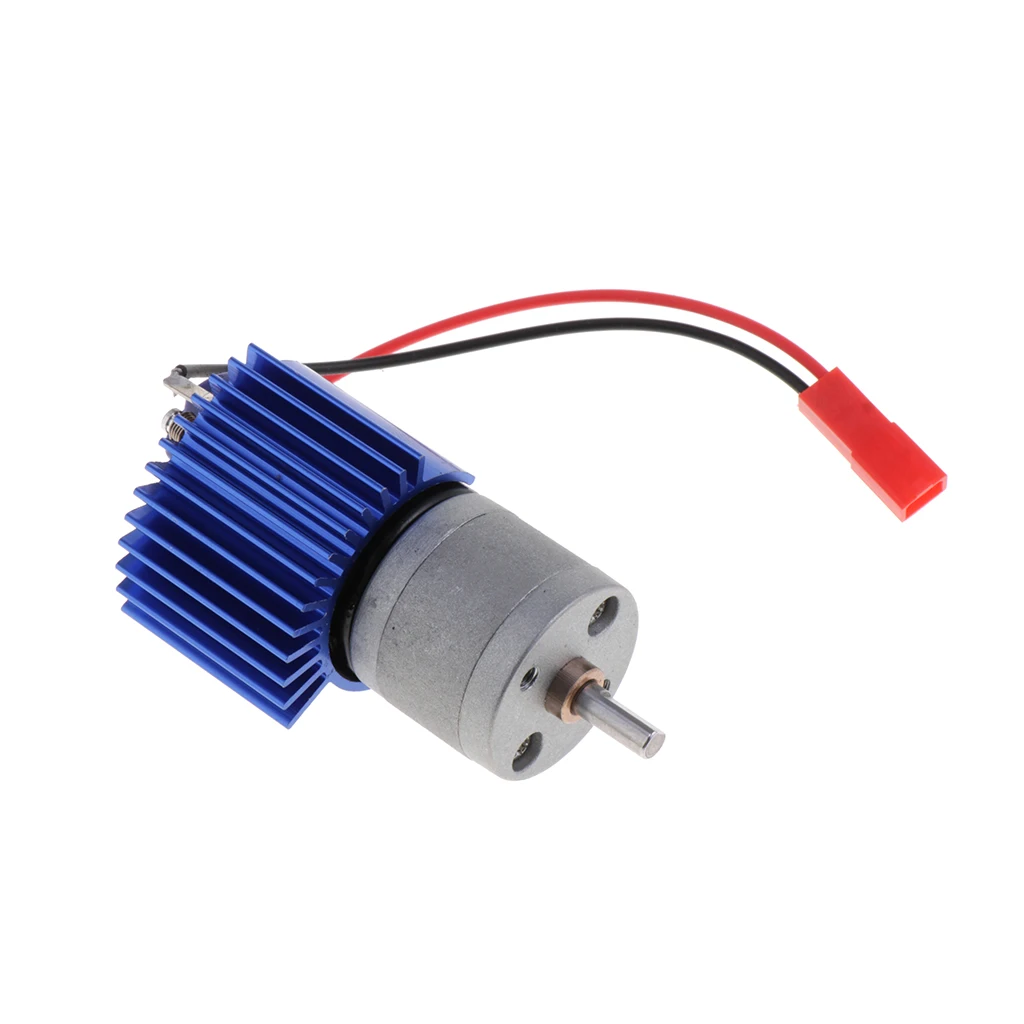 370 Motor with Heatsink Accessories for WPL B14 B24 B16 B36 Military Truck, C14 C24 Pickup Truck, C34 Rock Crawler
