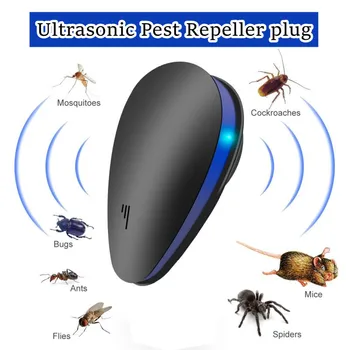 1Pcs Pest Repel Ultrasound Mouse Cockroach Fly Rat Mice Mosquito Insect Control Repeller Plug