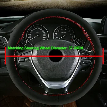 

Car Steering Wheel Cover DIY Hand Sewing Needle Thread Soft Dirty Resistant Braid On Steering Covers Accessory