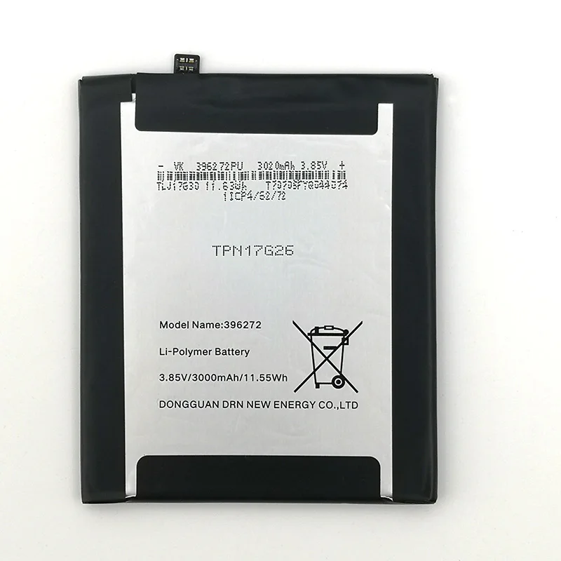 396272 3000 мАч для BQ BQS 5504 Strike Selfie Max для WIKO View Prime/Upulse Lite/WIKO U Pulse батарея высокого качества