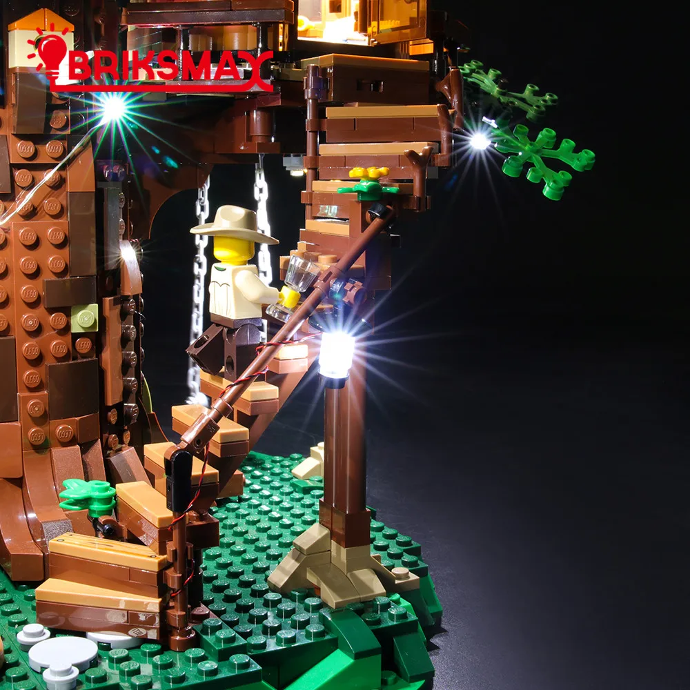 BriksMax Led Light Up Kit для идей серии дерево дом игрушки строительные блоки комплект освещения совместим с 21318(весеннее шоу