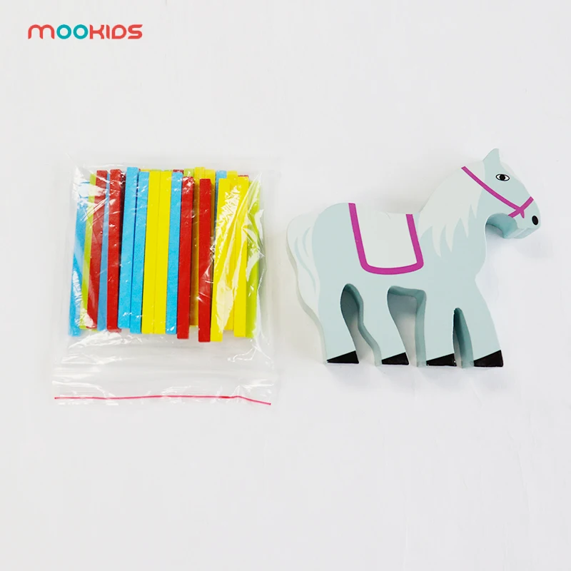 Mookids деревянная балансировочная игрушка Монтессори игрушка детская математическая игра Милая лошадь образование балансировочная игра деревянная балансировочная игрушка оригинальность