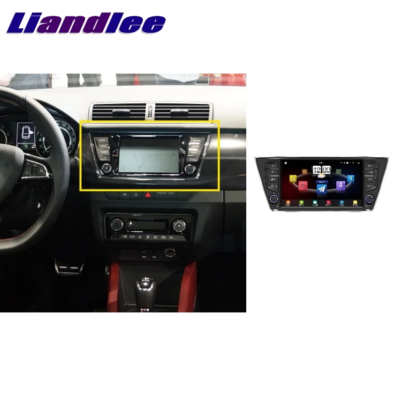 Liandlee для Skoda Fabia Mk3~ LiisLee Автомобильный мультимедийный телевизор DVD gps аудио Hi-Fi Радио Стерео стиль навигация NAVI