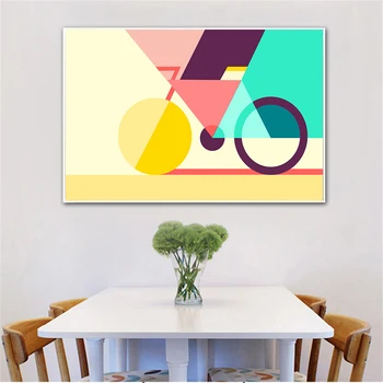 

Canvas Print Painting Wall Art Poster Modern Abstract Geometry Creative Nordic Style For Kids Bedroom Home Decor Modular Picture