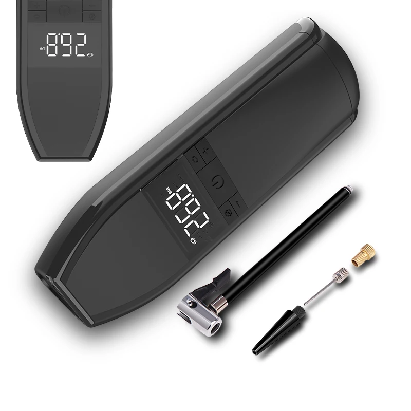 Portable Air Compressor Tire Inflator 19 cylinder metal motor Air Pump Rechargeable 150 PSI cordless Tire Pump for Car Bike Ball