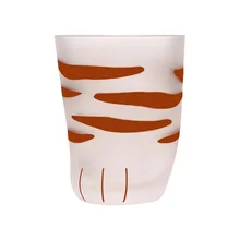  300Ml Creative Cute Cat Paws Glass Tiger Paws Mug Office Coffee Mug Tumbler Personality Breakfast Milk Porcelain Cup Gift 