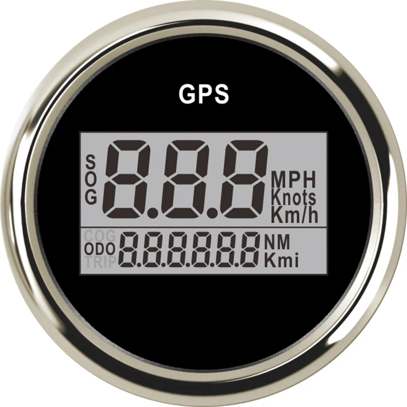 УФ-фильтр 52 мм с цифровой gps Скорость ometer одометром 0~ 999 узлов миль в час) или км/ч gps Скорость Калибр 12 V/24 V с Подсветка для bmw e39 легковой автомобиль Лодка - Цвет: BS-GPS